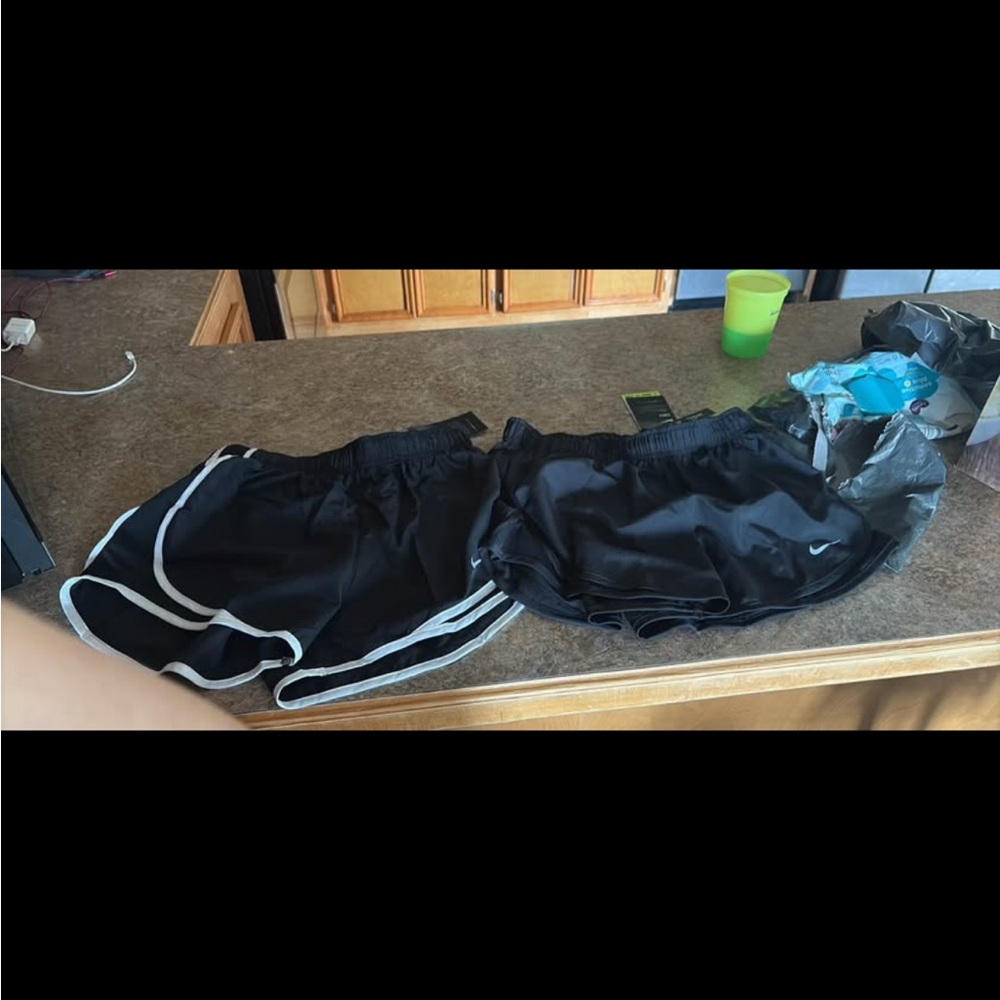Nike Black Shorts with White Accents